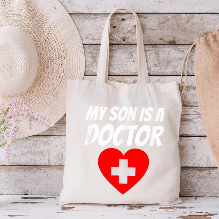 My Son Is A Doctor Shirt Proud Parents Graduation Canvas Tote Bag