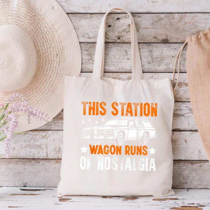 This Station Wagon Runs On Nostalgia Wagon Canvas Tote Bag