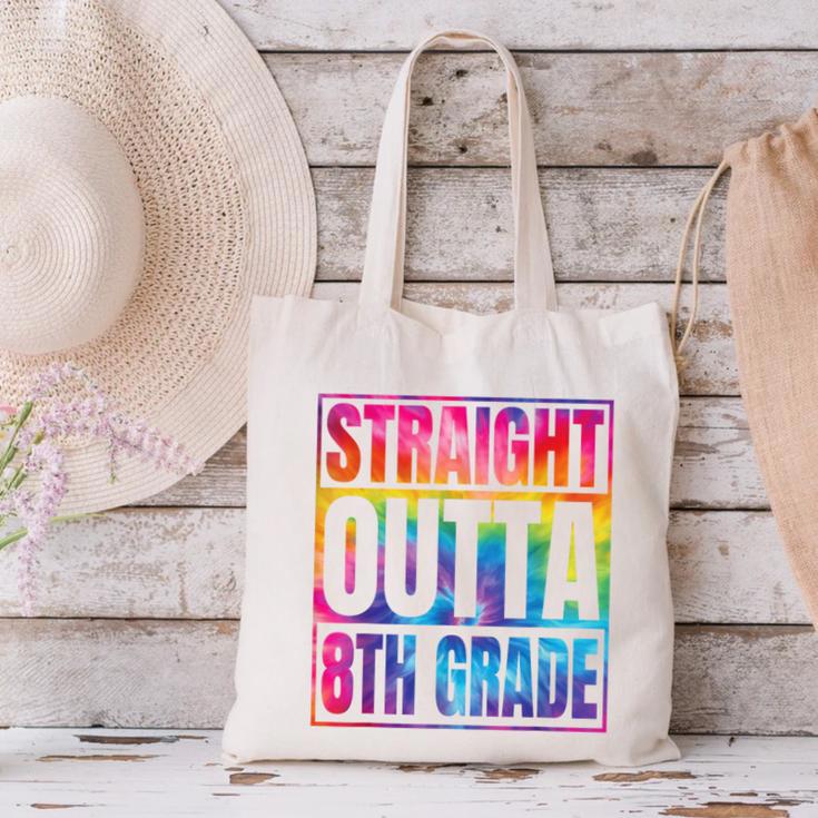 Straight Outta 8th Grade Great Graduation Eighth Grade Canvas Tote Bag