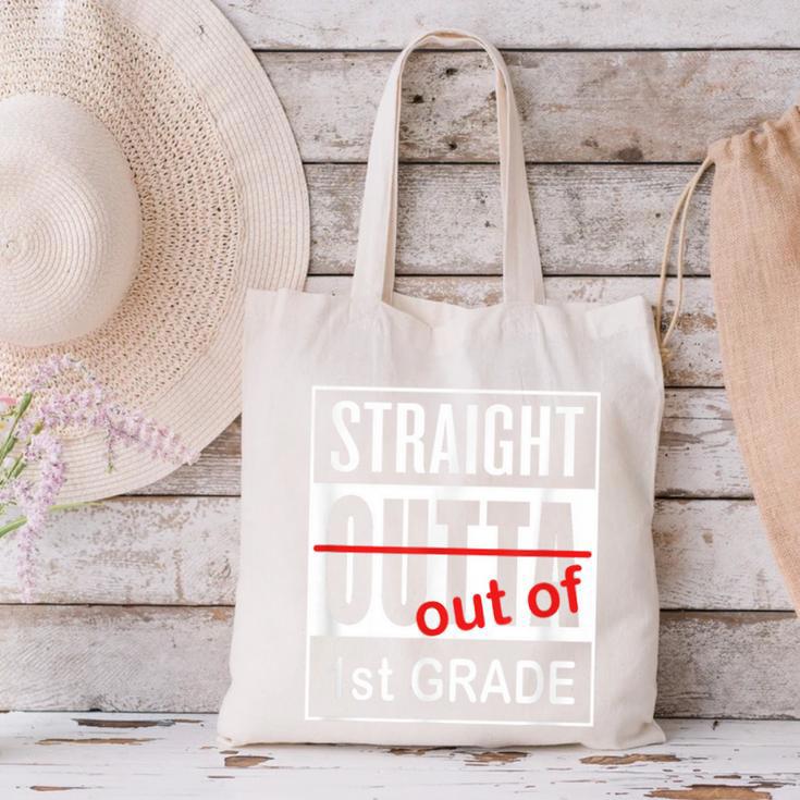 Straight Outta First Grade Graduation 1st GradeShirt Canvas Tote Bag
