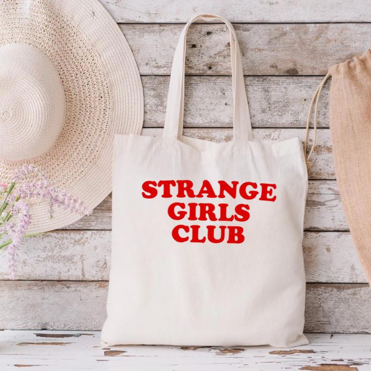 Strange Girls Club Weird Antisocial Introvert Humor Canvas Tote Bag Strange Girls Club Weird Antisocial Introvert Humor Canvas Tote Bag