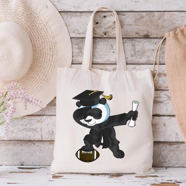 Student Graduation 2022 Panda Football Boys Girls Teenager Canvas Tote Bag