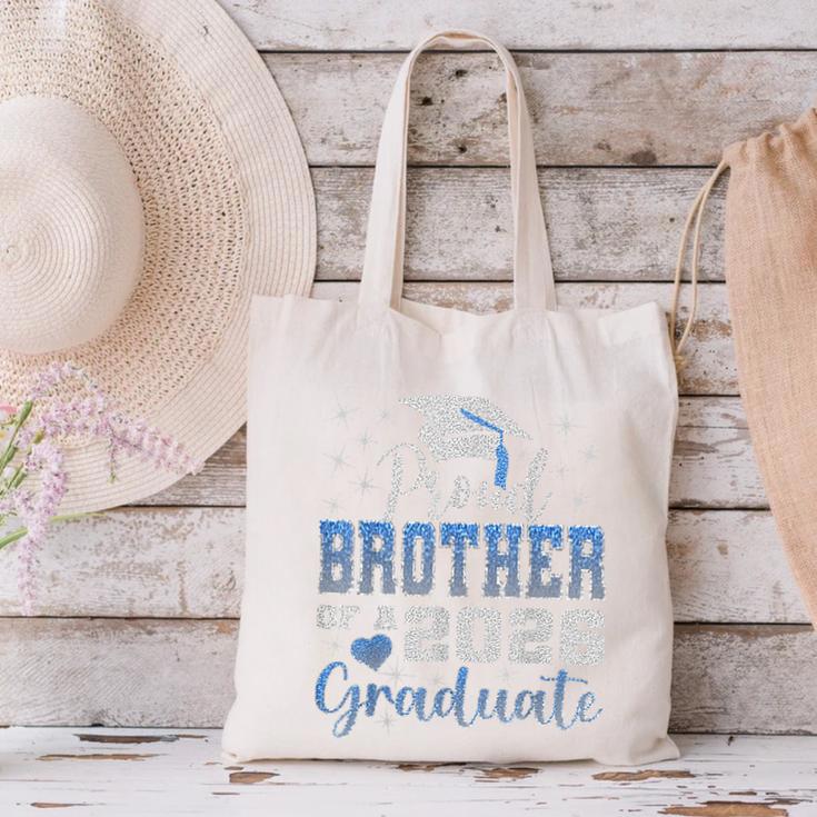 Super Proud Brother Of 2026 Graduate Graduation Family Canvas Tote Bag