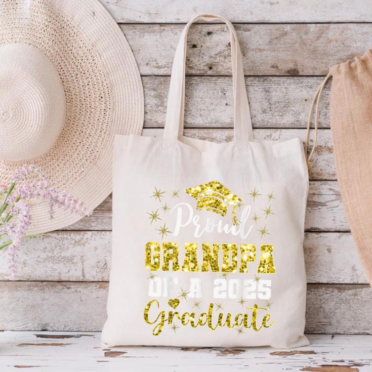 Super Proud Grandpa Of 2025 Graduate Graduation Family Canvas Tote Bag