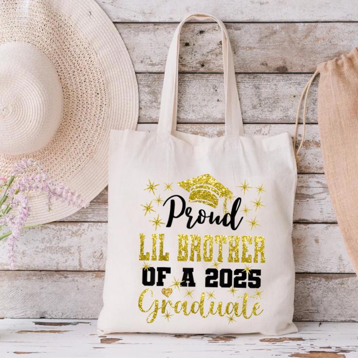 Super Proud Little Brother 2025 Graduate Graduation Family Canvas Tote Bag