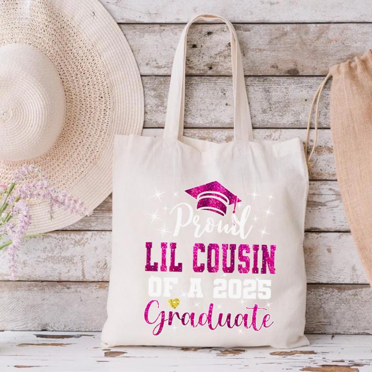 Super Proud Little Cousin Of 2025 Graduate Graduation Family Premium Tri-Blend Canvas Tote Bag
