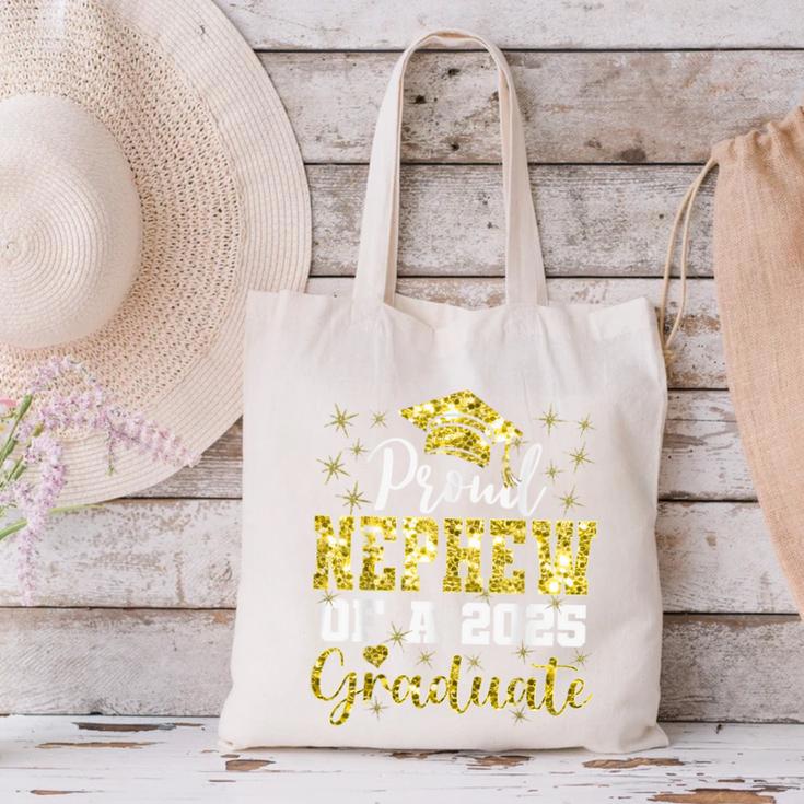 Super Proud Nephew Of 2025 Graduate Senior Graduation Family Canvas Tote Bag