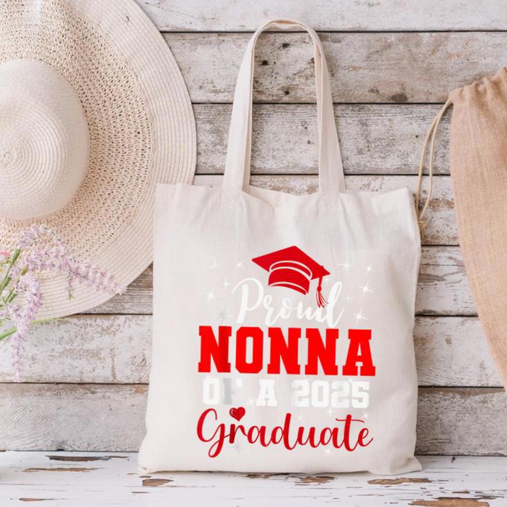 Super Proud Nonna Of 2025 Graduate Senior Graduation Family Canvas Tote Bag