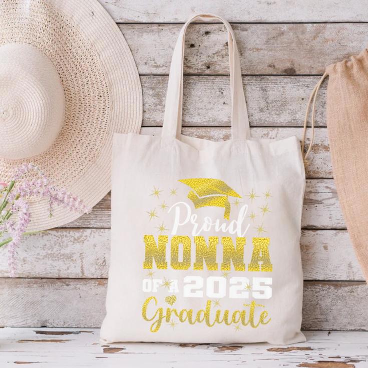 Super Proud Nonna Of 2025 Graduate Senior Graduation Family Premium Canvas Tote Bag