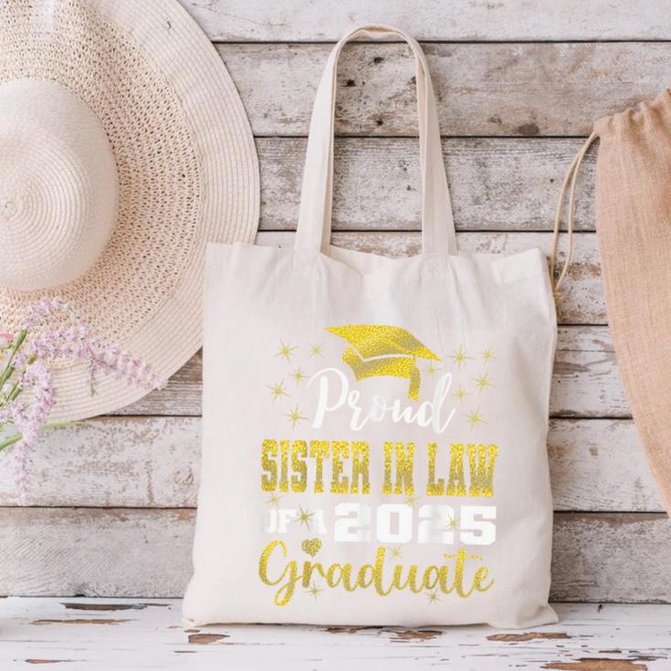 Super Proud Sister In Law Of 2025 Graduate Graduation Family Canvas Tote Bag