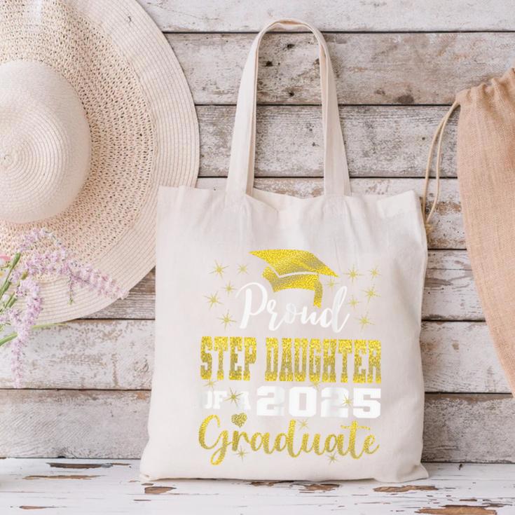 Super Proud Step Daughter Of 2025 Graduate Graduation Family Canvas Tote Bag