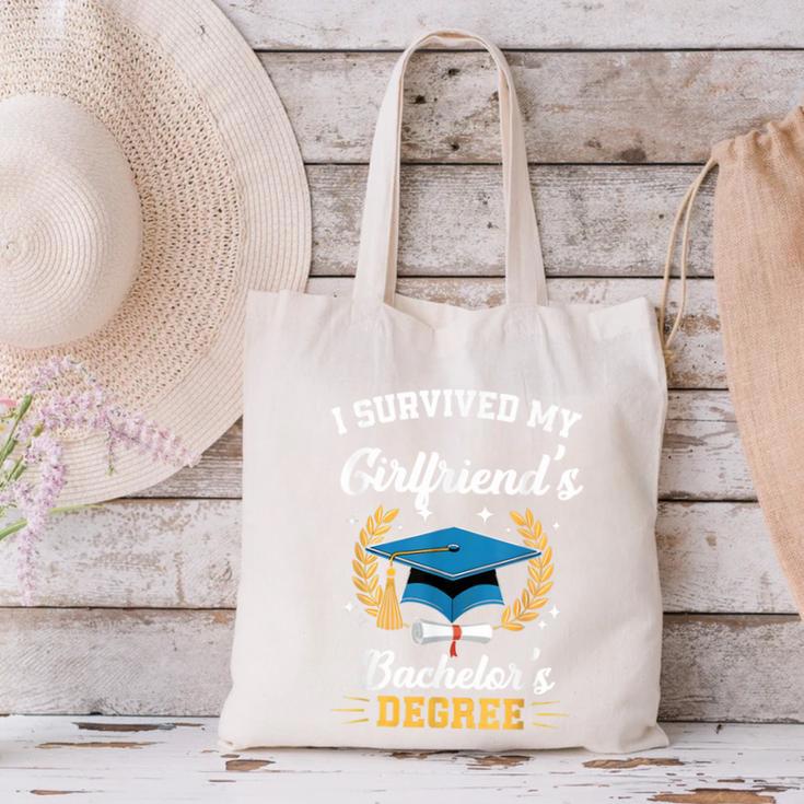 I Survived My Girlfriend's Bachelor's Degree Graduation Canvas Tote Bag