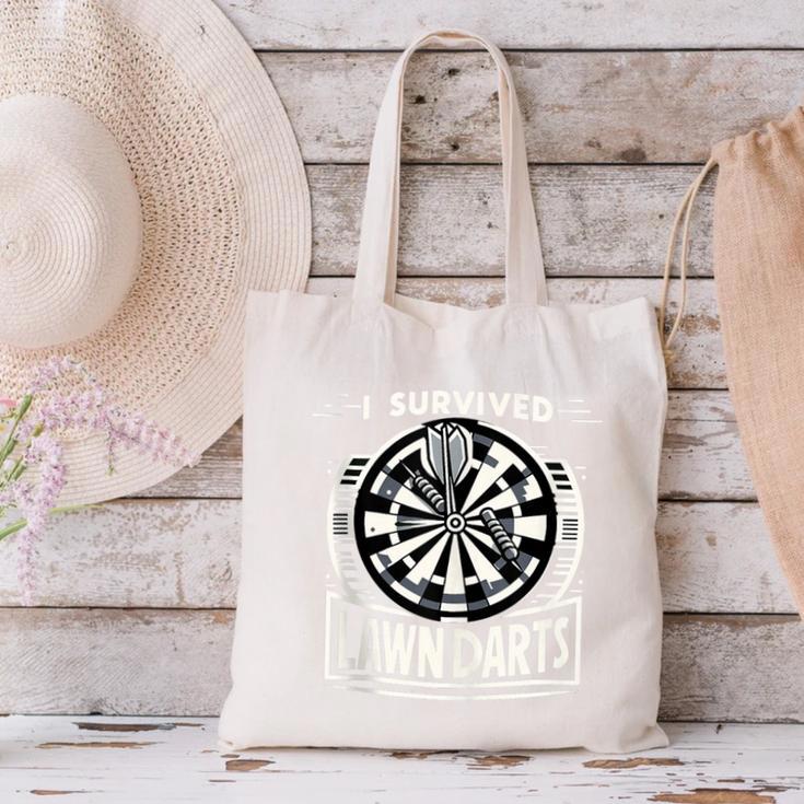 I Survived Lawn Darts Classic Yard Nostalgia Game Fun Canvas Tote Bag I Survived Lawn Darts Classic Yard Nostalgia Game Fun Canvas Tote Bag