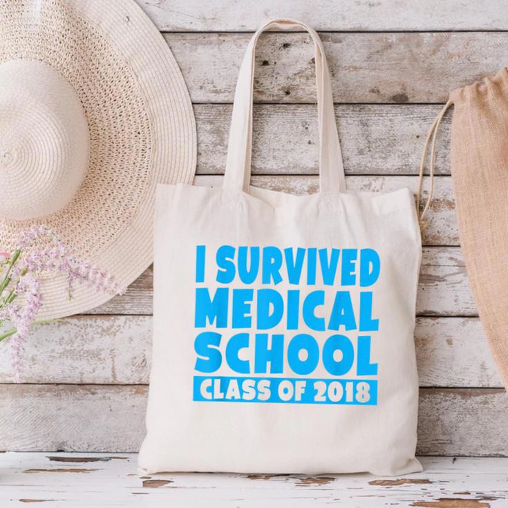I Survived Medical School Class Of 2018 Graduation Canvas Tote Bag