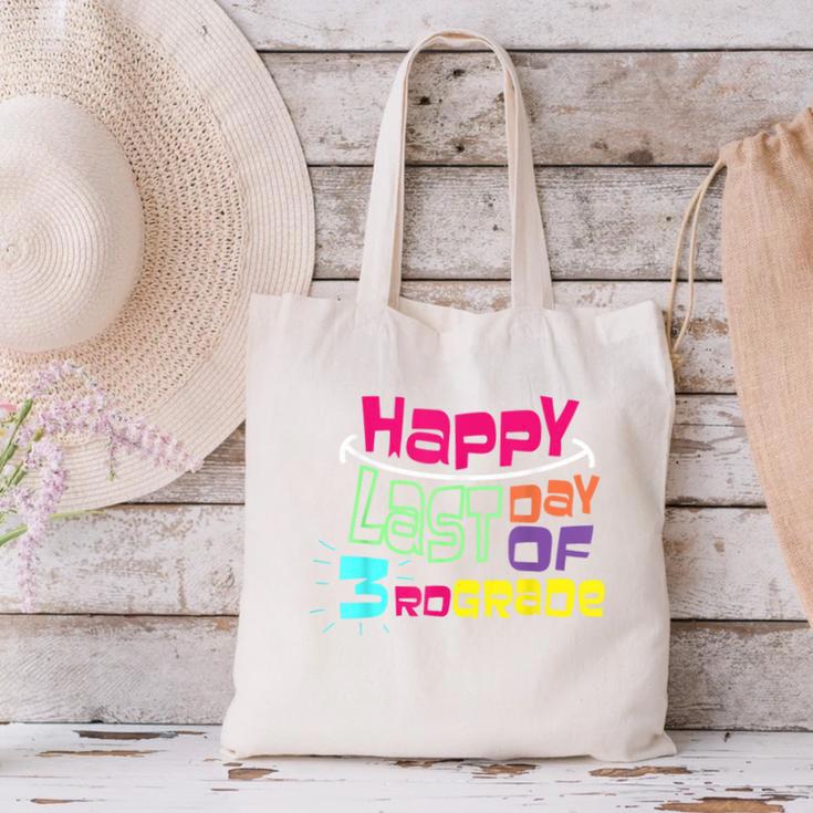 Sweet Happy Last Day Of 3rd Grade Kids GraduationCanvas Tote Bag