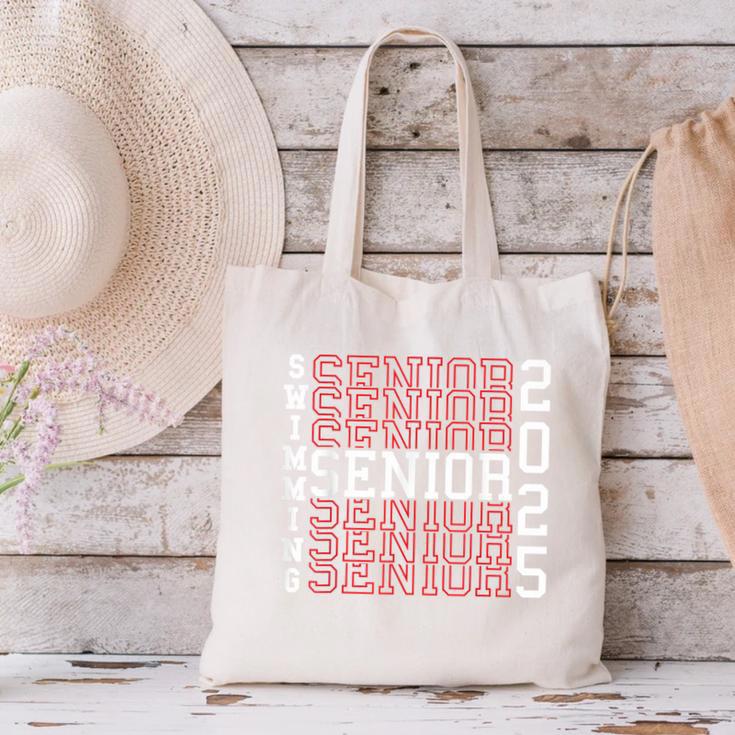 Swimming Senior Night Swimming Senior 2025 Graduation 40 Canvas Tote Bag