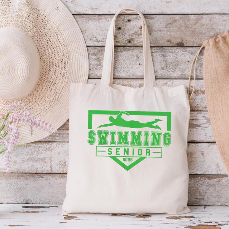 Swimming Senior Night Swim Senior 2026 Graduation 32 Canvas Tote Bag