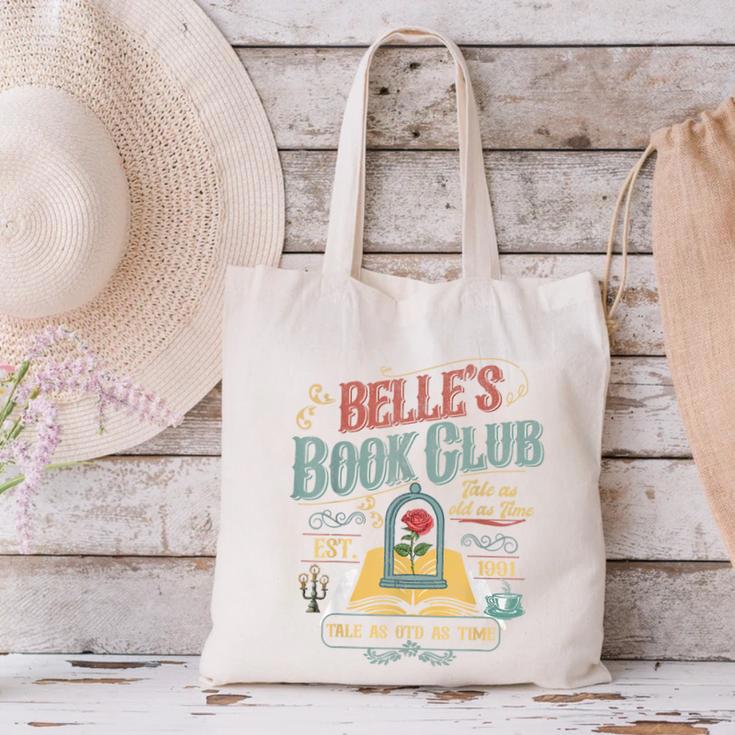 Tale Book Club Est 1991 Tale As Old As Time Canvas Tote Bag Tale Book Club Est 1991 Tale As Old As Time Canvas Tote Bag