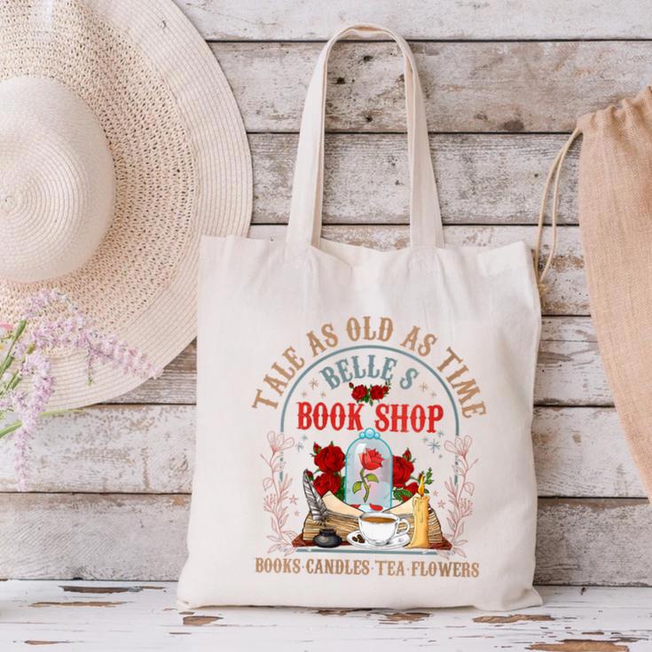 Tale As Old As Time Belle's Book Shop Book Coffee Book Lover Canvas Tote Bag Tale As Old As Time Belle's Book Shop Book Coffee Book Lover Canvas Tote Bag