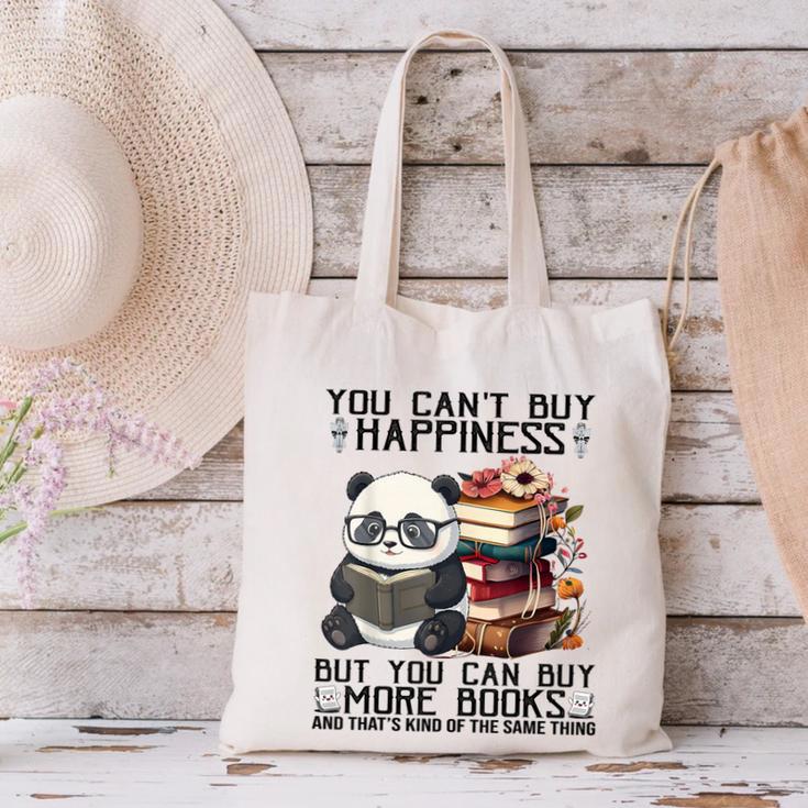 Teacher Bookworm Book Lover Panda Reading Book Librarian Tee Canvas Tote Bag