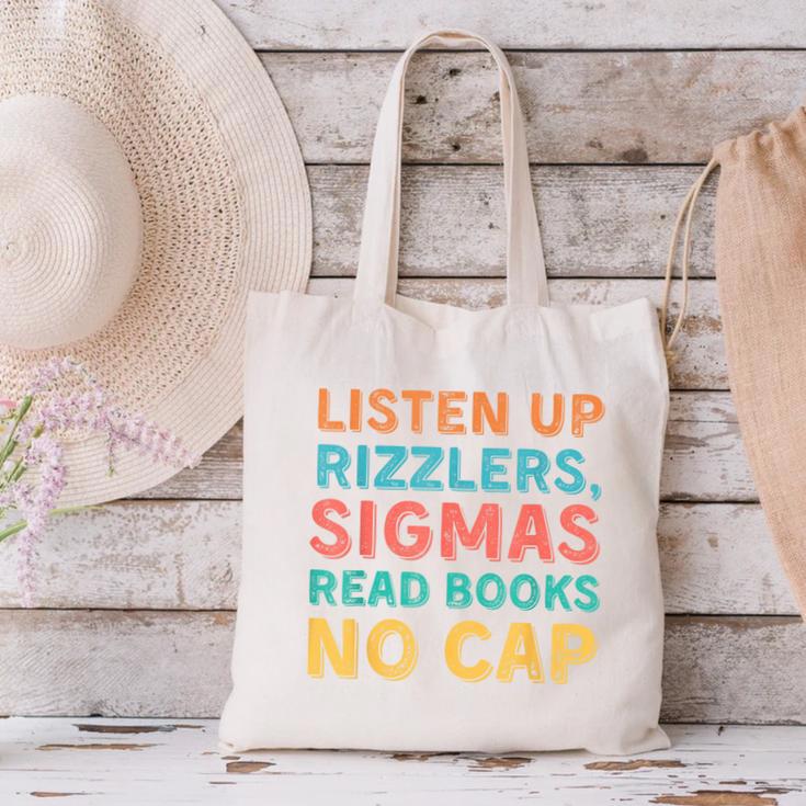 Teacher English Read Books Listen Up Rizzlers Canvas Tote Bag Teacher English Read Books Listen Up Rizzlers Canvas Tote Bag