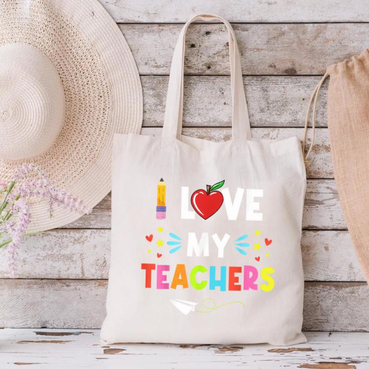 Teens Graduation I Heart My Teacher I Love My Teachers Canvas Tote Bag