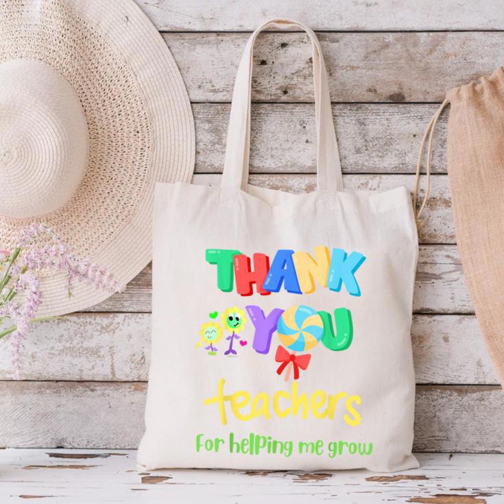 Thank You Teacher Appreciation Graduation Men Women Kids Canvas Tote Bag