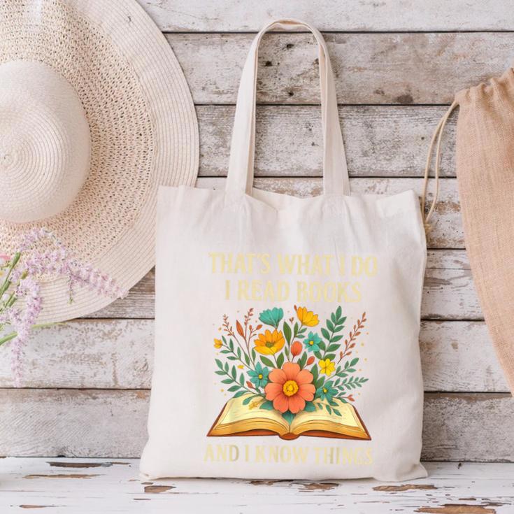 Thats What I Do I Read Books And I Know Things Reading Canvas Tote Bag Thats What I Do I Read Books And I Know Things Reading Canvas Tote Bag
