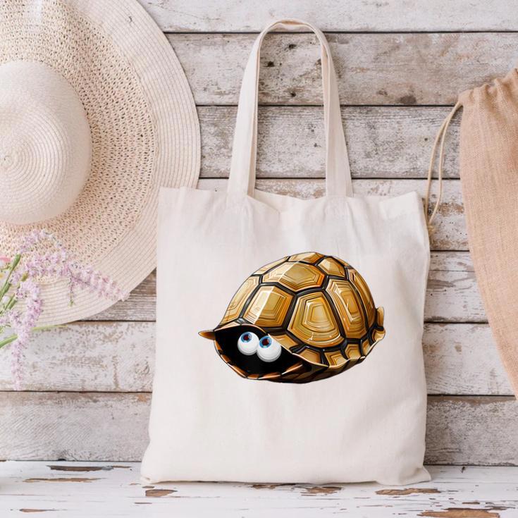 Timid Turtle Cute Introvert Misanthropic Antisocial Canvas Tote Bag