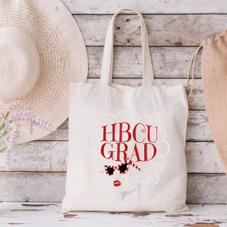 Historical College Graduation HBCU Grad Black Queen Canvas Tote Bag