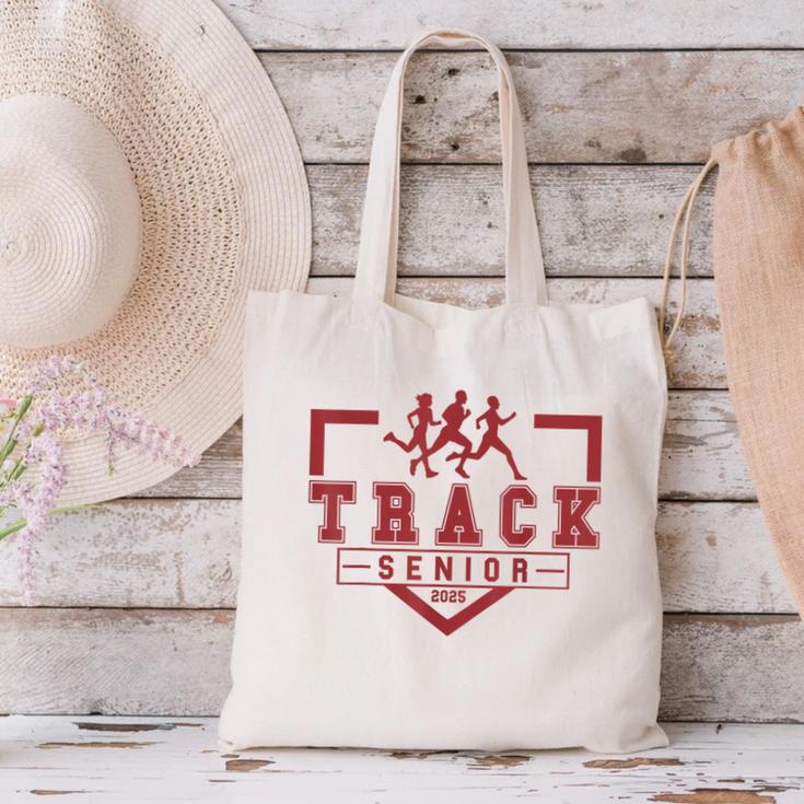 Track Senior Night Track Senior 2025 Graduation 36 Canvas Tote Bag