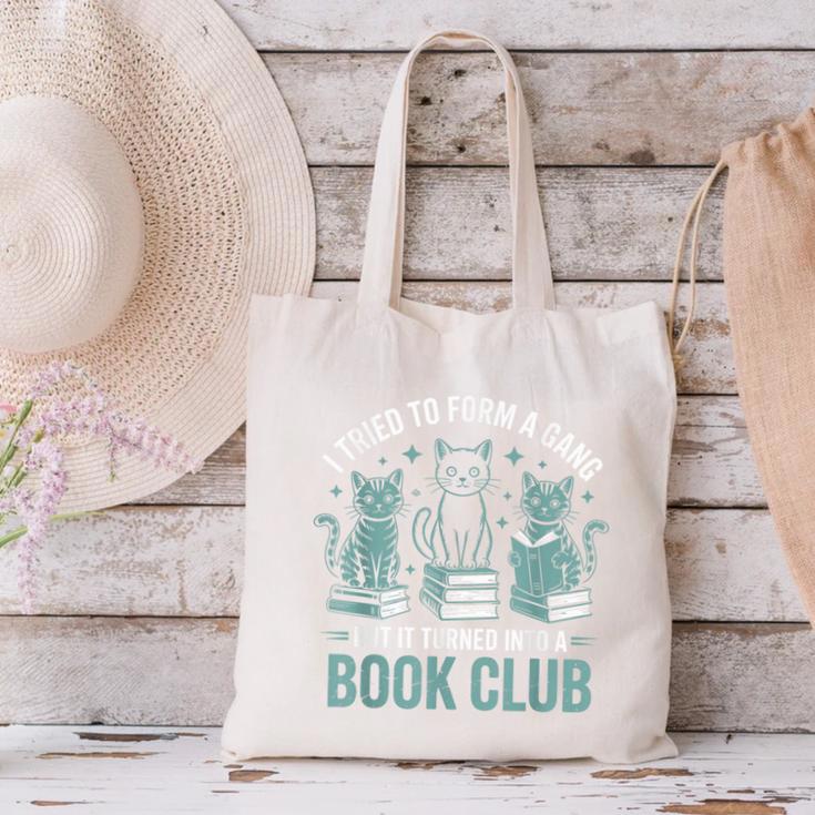 I Tried To Form A Gang But It Turned Into A Book Club Canvas Tote Bag