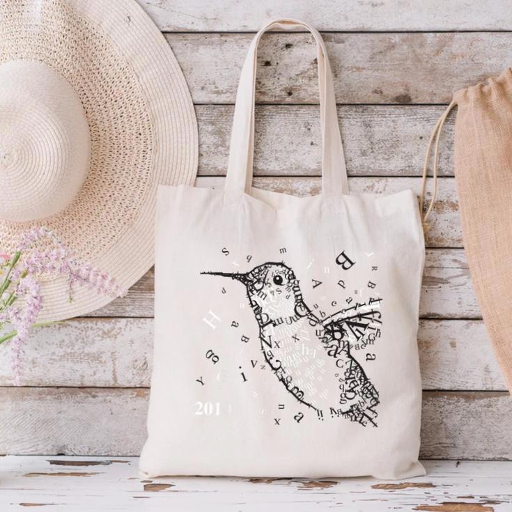 Tucson Festival Of Books TFOB 2010 Hummingbird Mascot Canvas Tote Bag