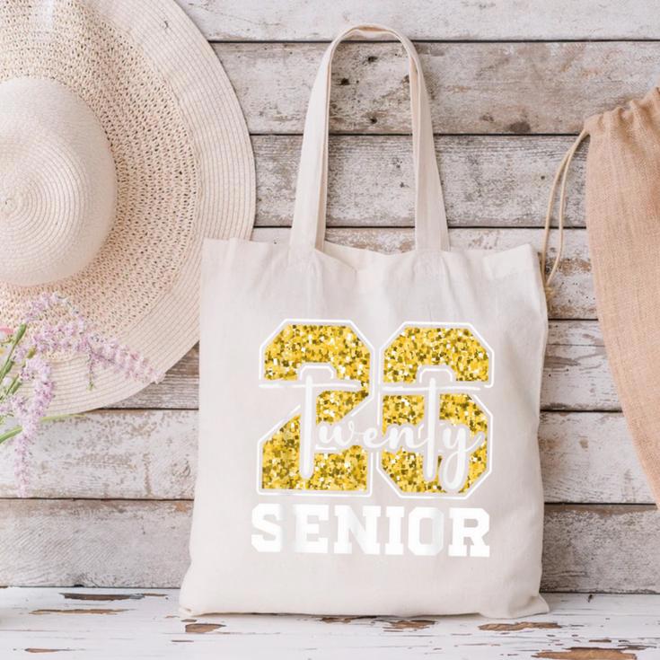 Twenty 2026 Class Of 26 Seniors Back To School Graduation Canvas Tote Bag