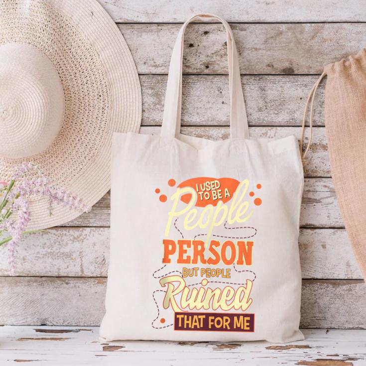 I Used To Be a People Person Antisocial Introvert Canvas Tote Bag I Used To Be a People Person Antisocial Introvert Canvas Tote Bag