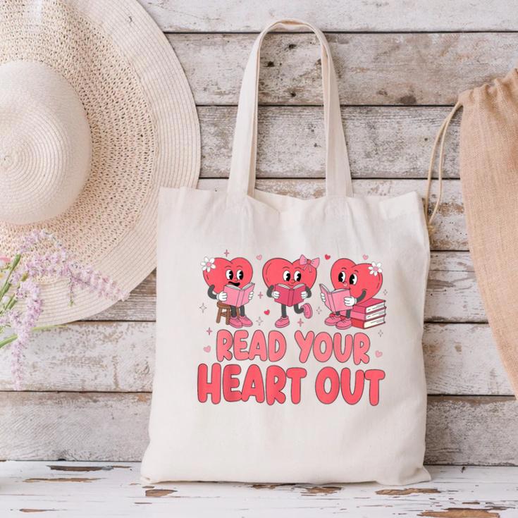 Valentine Day Book Read Your Heart Out Lovers Teacher Kids Canvas Tote Bag Valentine Day Book Read Your Heart Out Lovers Teacher Kids Canvas Tote Bag