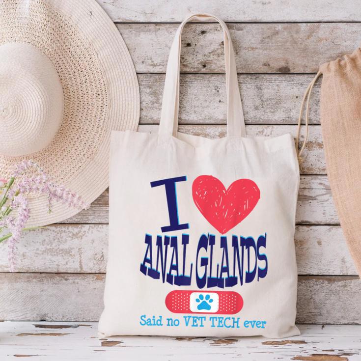 Vet Tech I Love Veterinary Technician Graduation Canvas Tote Bag