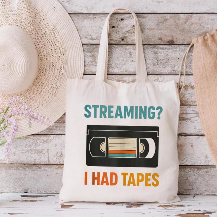 VHS Cassette Tape Retro 80s 90s Nostalgia Canvas Tote Bag