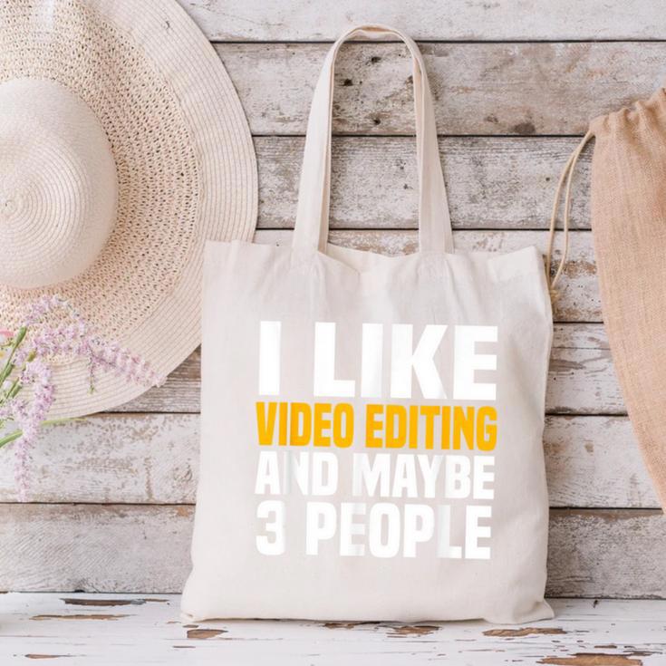 Video Editor Introvert Editing Production Filmmaking Job Canvas Tote Bag