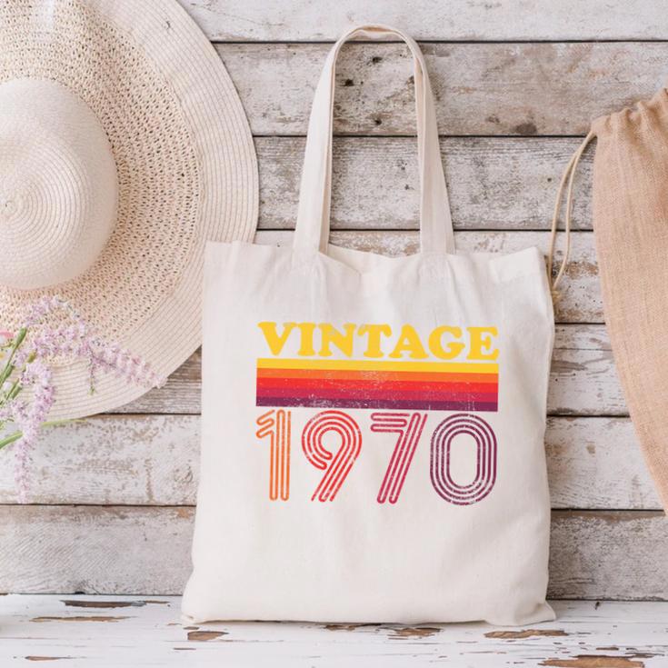 Vintage 1970 Retro Style 70's Born Nostalgia Vibes Birthday Premium Tri-Blend Canvas Tote Bag Vintage 1970 Retro Style 70's Born Nostalgia Vibes Birthday Premium Tri-Blend Canvas Tote Bag