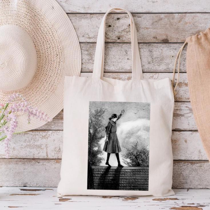 Vintage Anne Of Green Gables -Roof Scene From Book Premium Tri-Blend T-Shirt Canvas Tote Bag Vintage Anne Of Green Gables -Roof Scene From Book Premium Tri-Blend T-Shirt Canvas Tote Bag