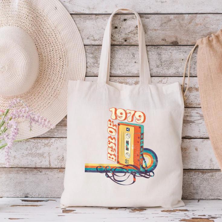 Vintage Best Of 1979 41st Birthday Graduation Cassette Tape Canvas Tote Bag