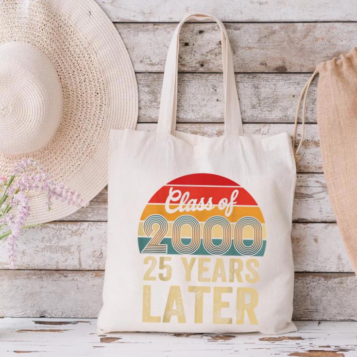 Vintage Class Of 2000 25 Years Later Reunion 25th Graduation Canvas Tote Bag