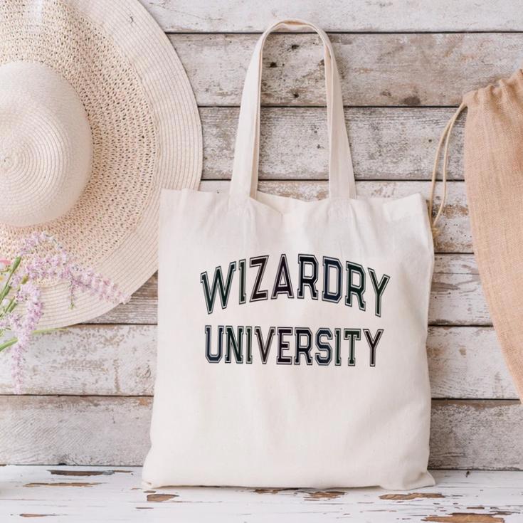 Vintage Don'T Call Me WIZARDRY UNIVERSITY Introvert Canvas Tote Bag