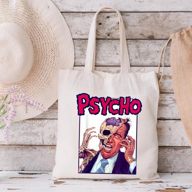 Vintage Movie Horror Poster Comic Book Graphic Film Night Canvas Tote Bag
