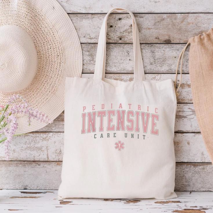 Vintage Pediatric Intensive Care Unit PICU Nurse Graduation Canvas Tote Bag
