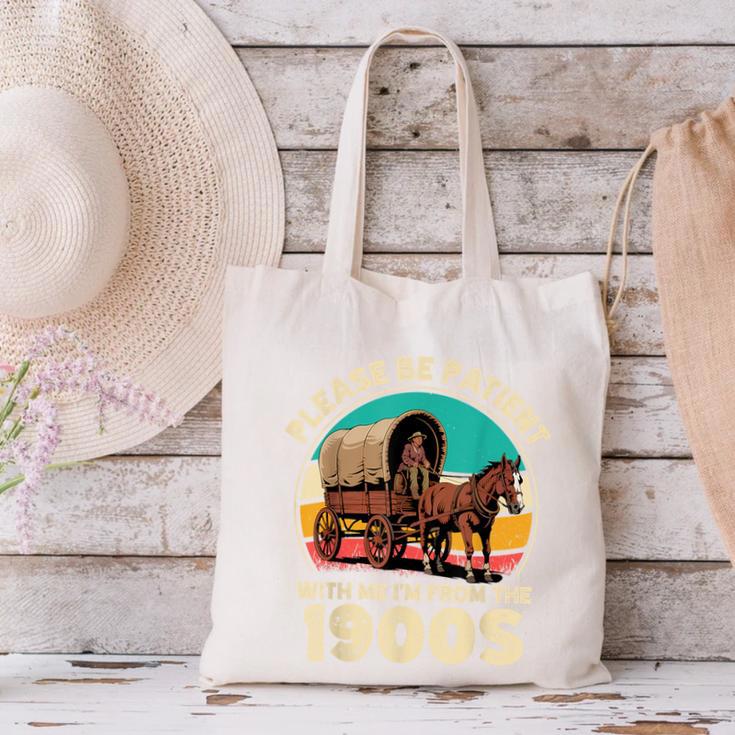 Vintage Please Be Patient I'm From The 1900s Men Women Canvas Tote Bag