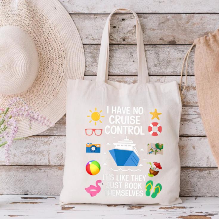 Women's I Have No Control On A Cruise They Book Themselves Cruise Canvas Tote Bag