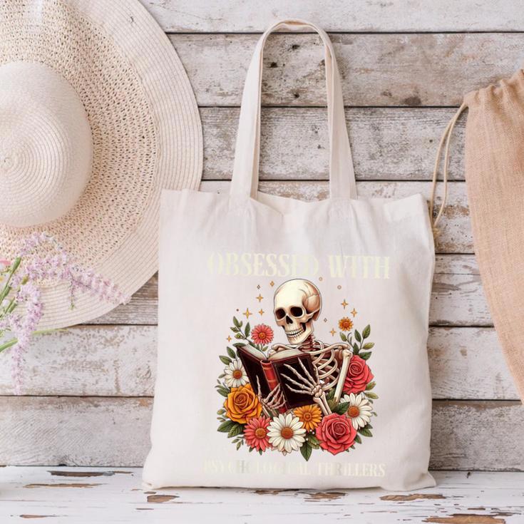 Women's Psychological Thriller Book Reader Lover Canvas Tote Bag