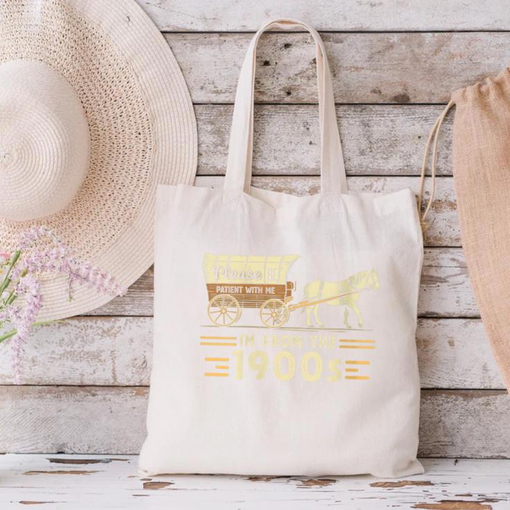 Women's Vintage Please Be Patient With Me I'm From The 1900s Canvas Tote Bag